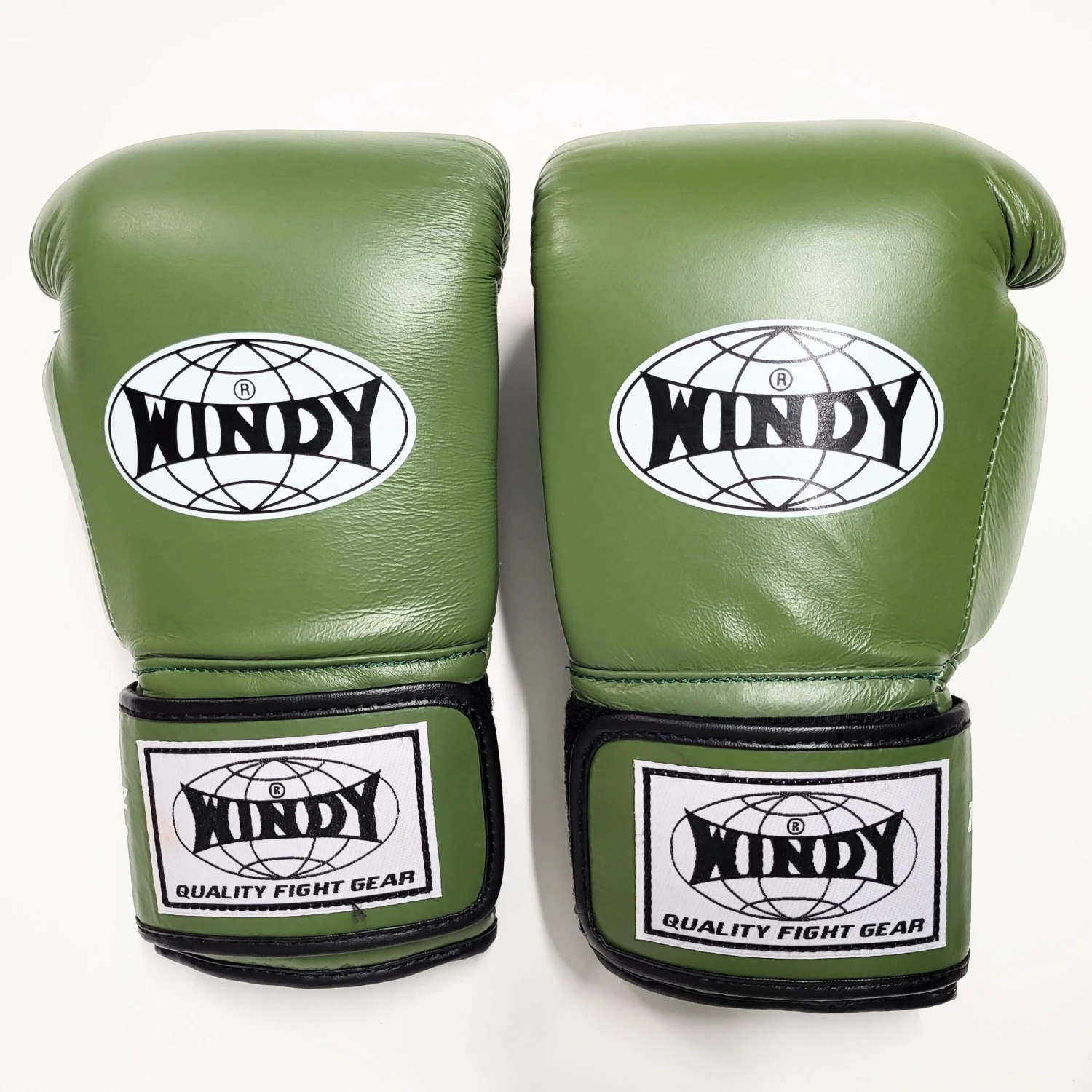 Windy BGP Muay Thai Boxing Gloves Army Green - Image 2