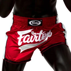 Fairtex Muay Thai Shorts BS1704 Carbon Red/White