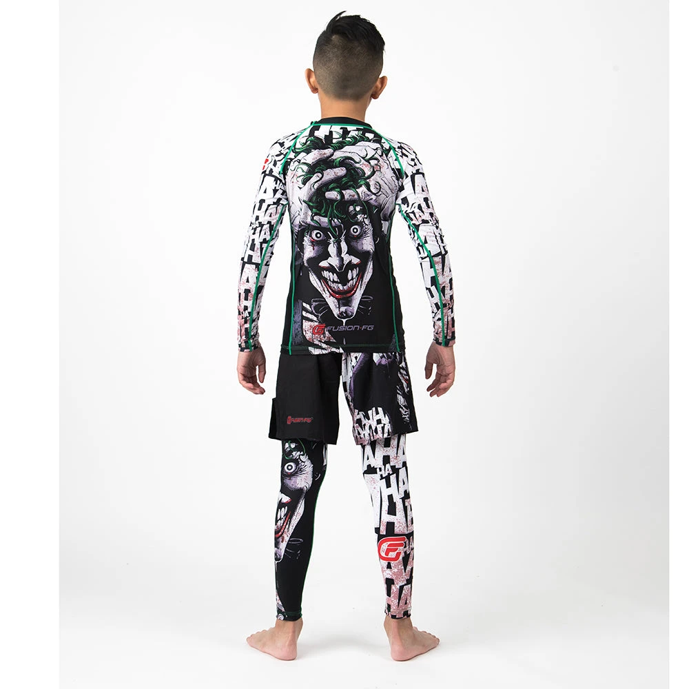 Fusion Fight Gear Batman The Killing Joke Joker Youth Kids Fight Shorts - Image 6