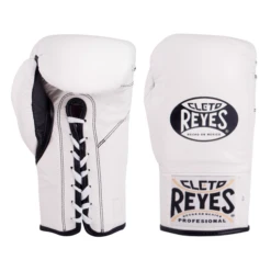 Cleto Reyes Safetec Official Fight Boxing Gloves White