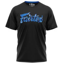 Fairtex Camo Blue Logo Short Sleeve T-Shirt