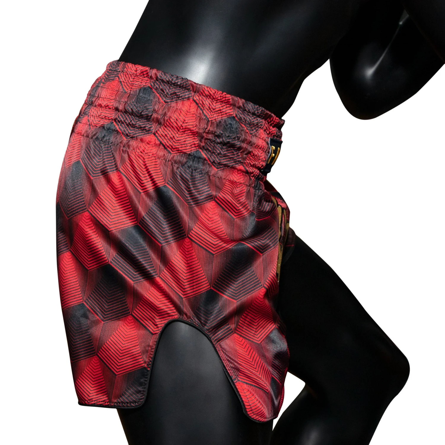 Fairtex Muay Thai Shorts Red/Black BS1919 - Image 3