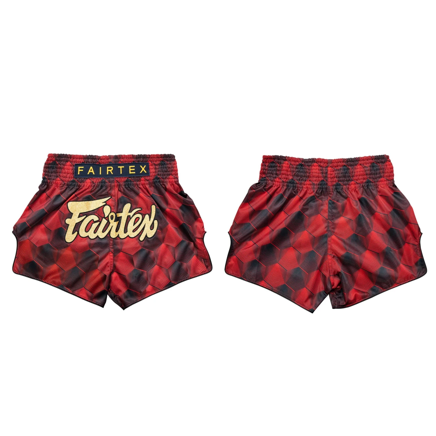 Fairtex Muay Thai Shorts Red/Black BS1919 - Image 4