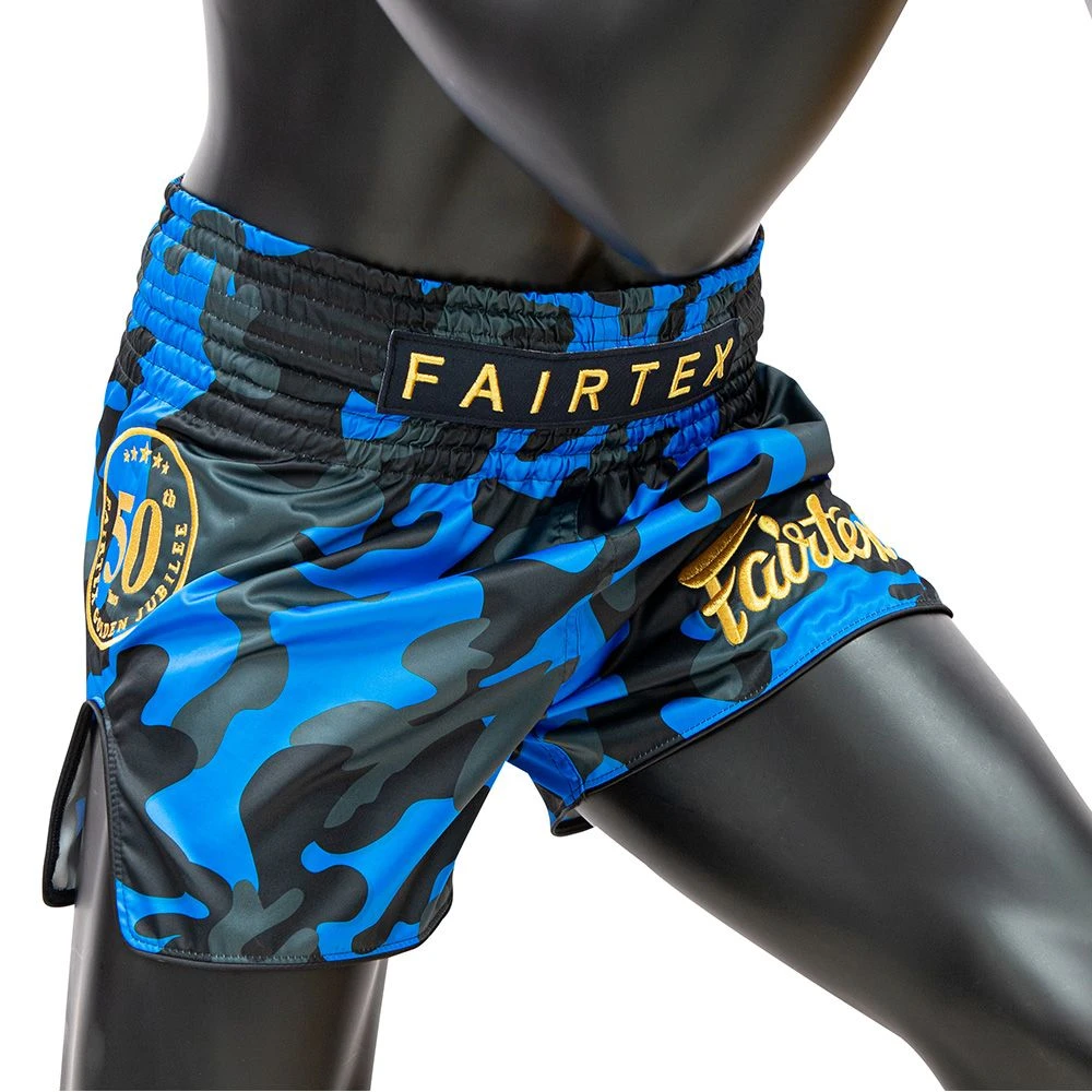 Fairtex Muay Thai Shorts BS1917 Jubilee Blue Camo - Image 3