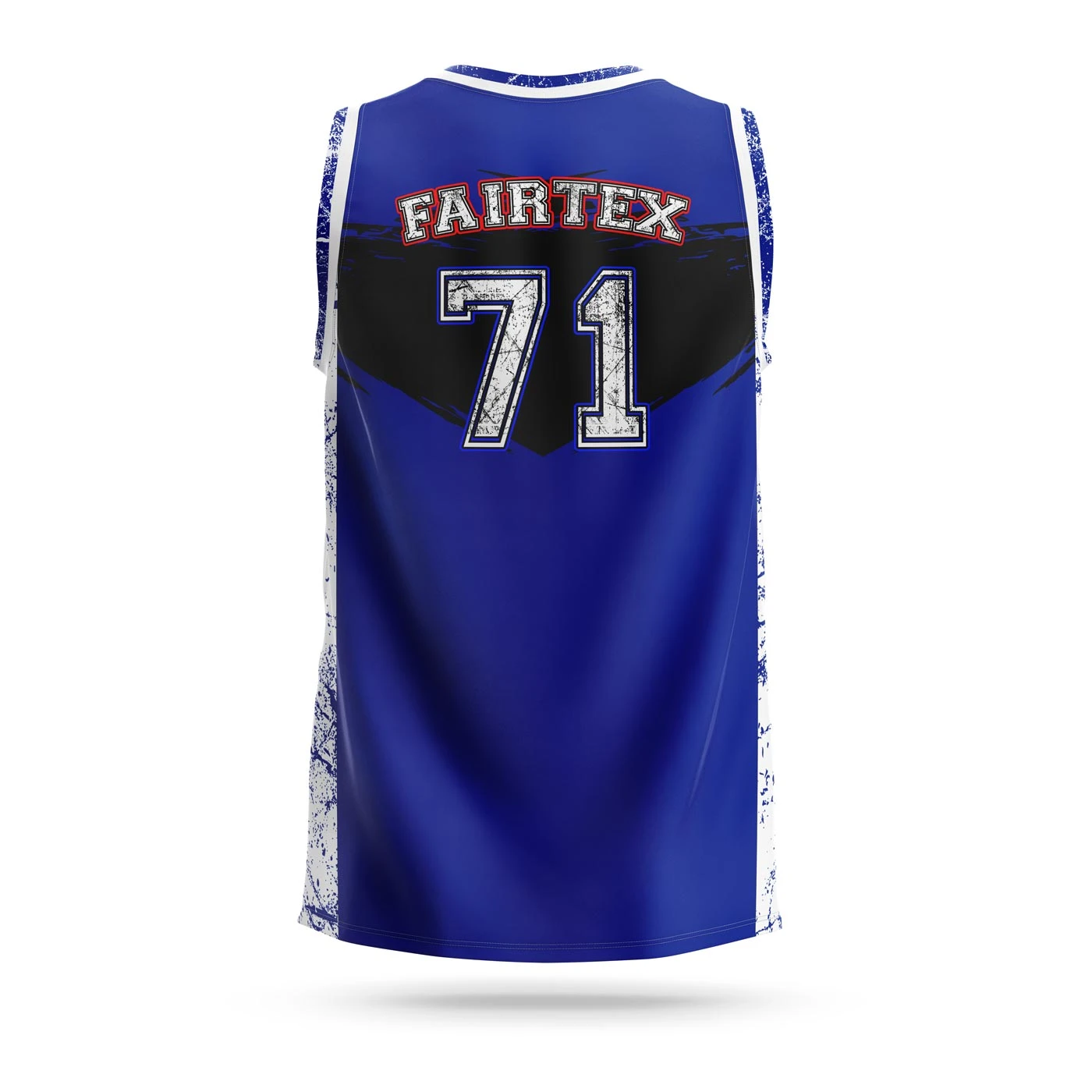 Fairtex JS10 Sleeveless Tank Top Basketball Jersey Shirt Blue (only XXL Left) - Image 2