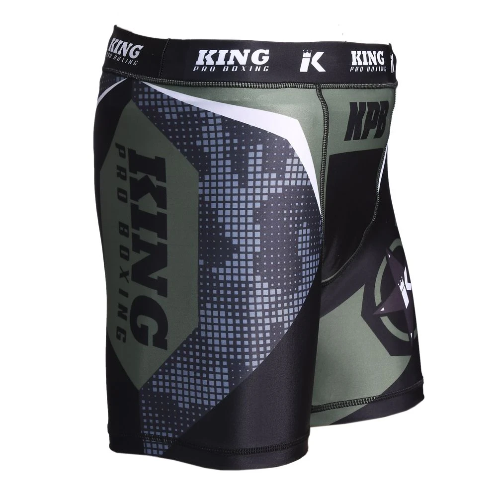 King Pro Boxing Vale Tudo Grappling Fight Shorts Military Green - Image 2