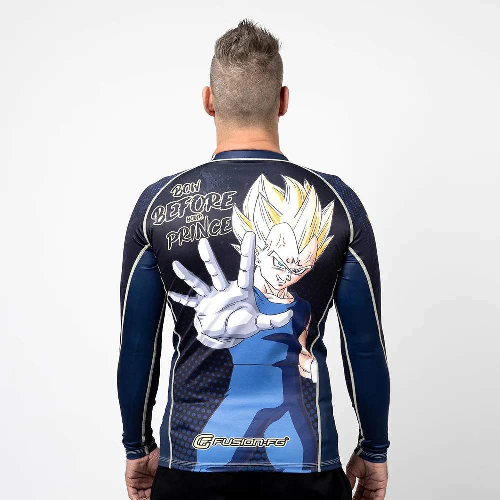 Fusion Fight Gear Dragon Ball Z Vegeta Rashguard Rash Guard - Image 2