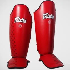 Fairtex SP5 Competition Shin Guards Instep Red (only XL Left)