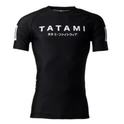 Tatami Fightwear Katakana Short Sleeve Rash Guard Black (only XXL Left)