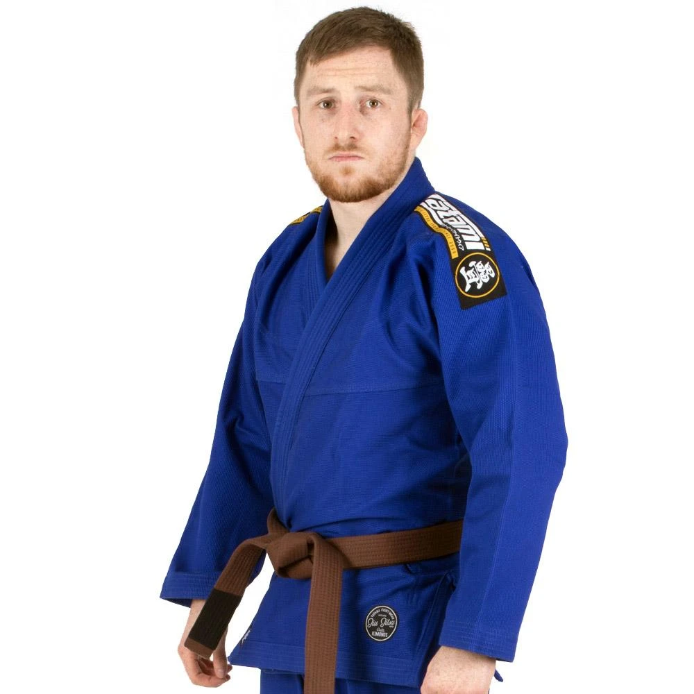 Tatami Fightwear Mens Nova Absolute Gi Blue BJJ FREE White Belt - Image 2