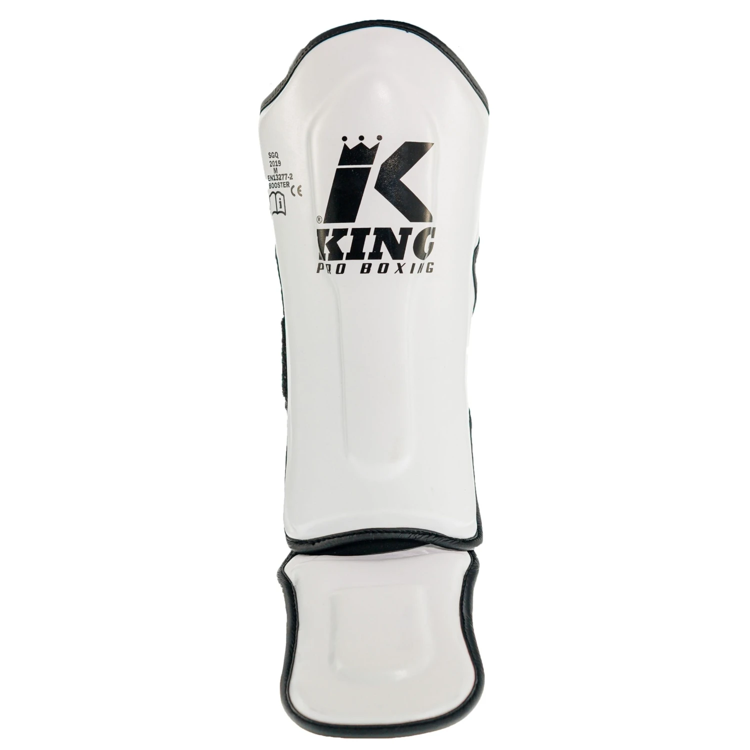 King Pro Boxing Kids Youth Muay Thai Shin Guards White