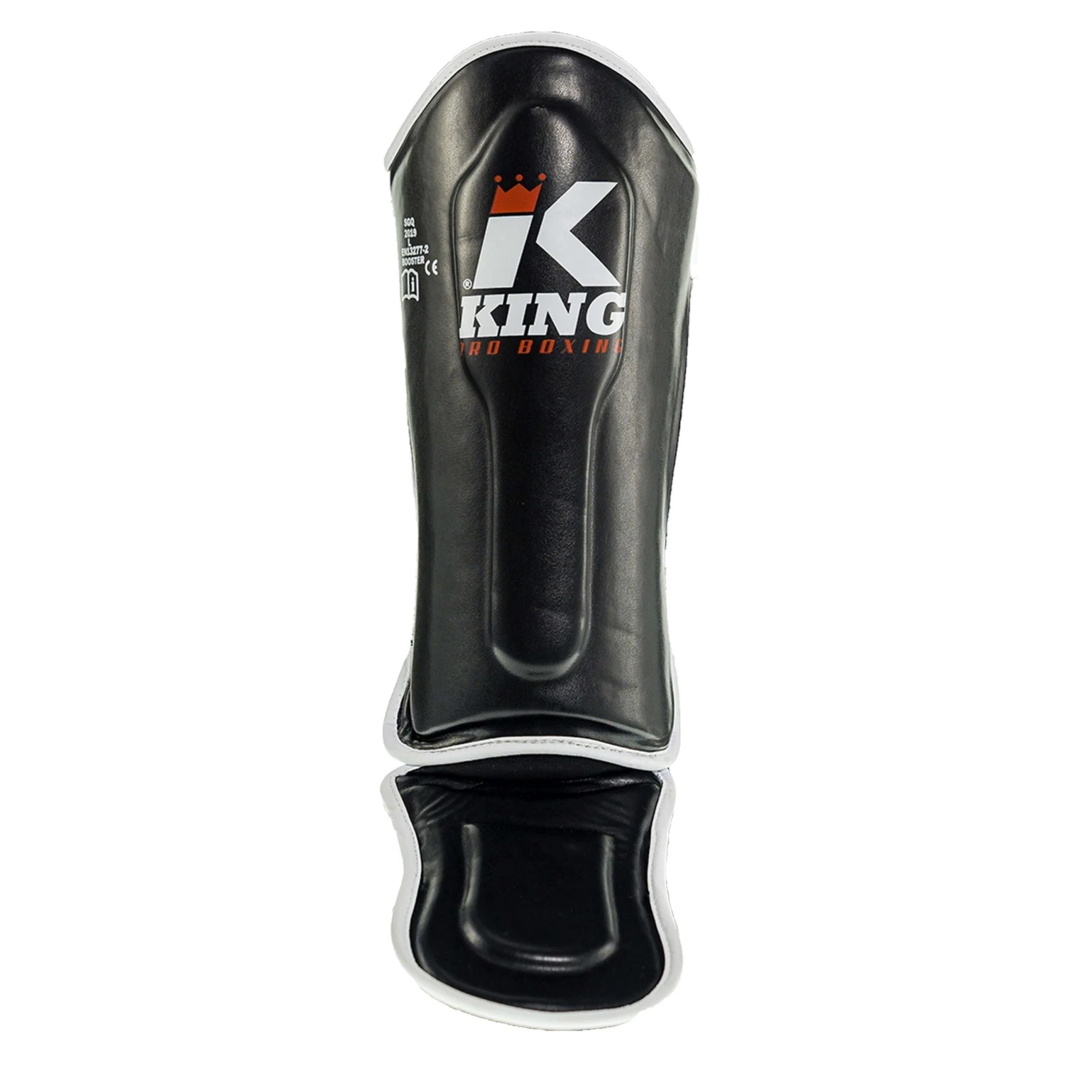 King Pro Boxing Kids Youth Muay Thai Shin Guards Black