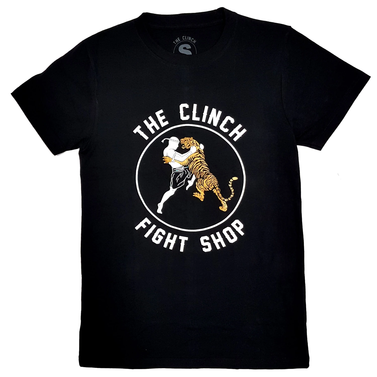 The Clinch Fight Shop Logo Tiger Black/Gold T-Shirt
