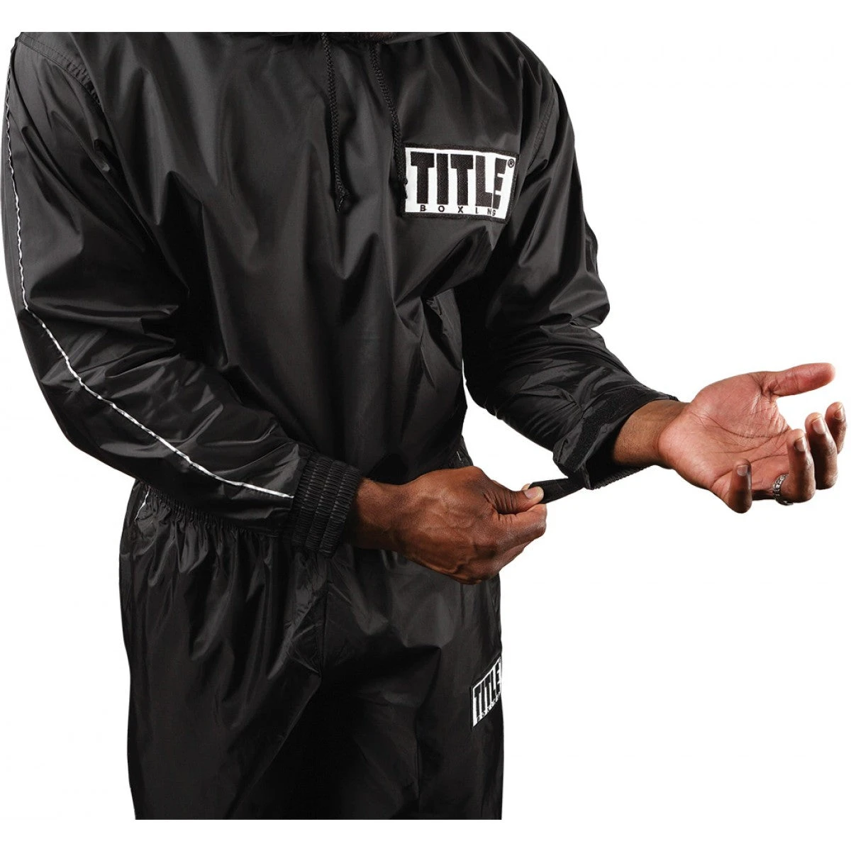 Title Boxing Sweat Sauna Suit With Hood - Image 4